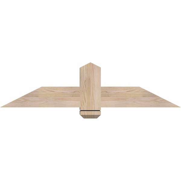Ekena Millwork Eugene Smooth Timber Gable Bracket, Douglas Fir, 48"W x 12"H x 5 1/2"D x 5 1/2"F, 6/12 Pitch GBW048X12X0606EUG00SDF - main